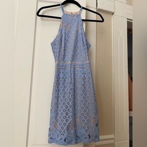 Lulus lace light blue dress